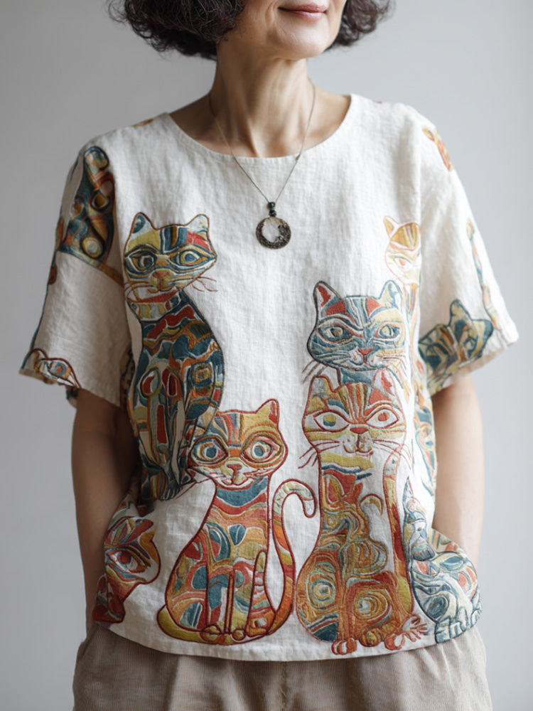 Camisa de estilo vintage atemporal