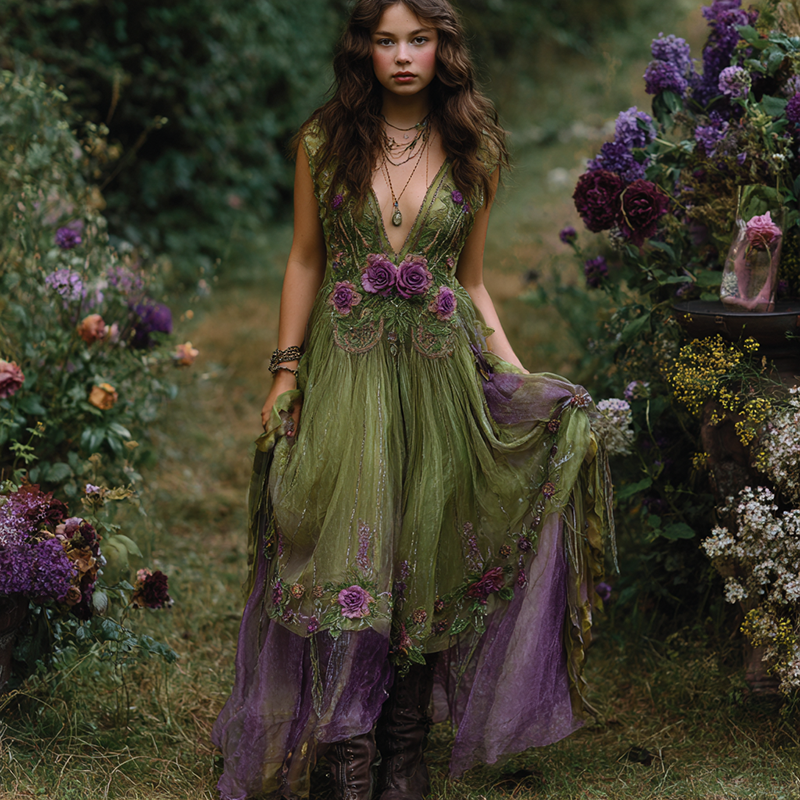 Vestido de estilo vintage atemporal