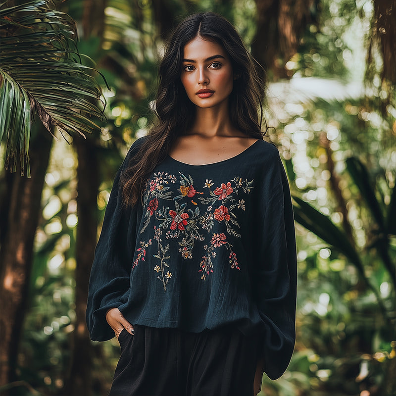 Camisa de inspiración vintage