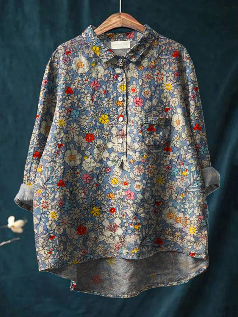 Camisa de estilo vintage atemporal