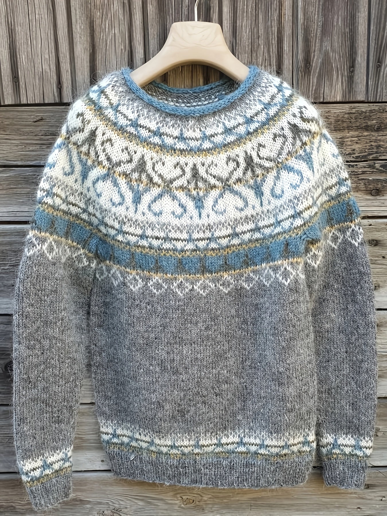Suéter de inspiración vintage