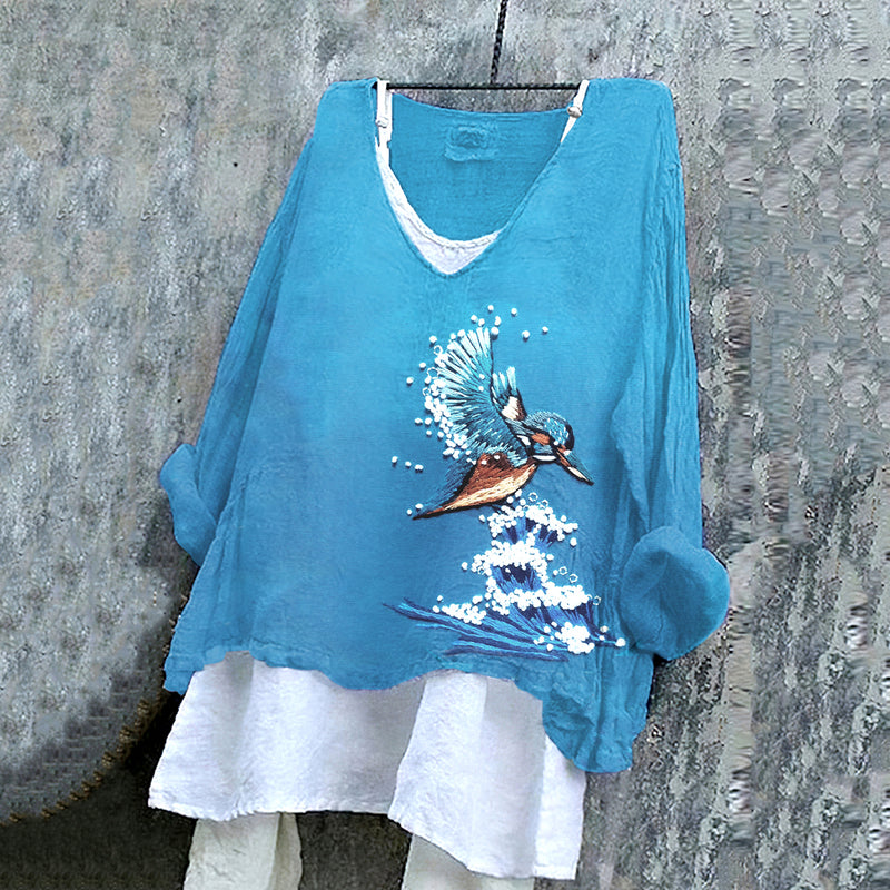 Camisa de estilo vintage atemporal