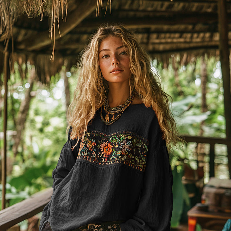 Blusa de inspiración vintage