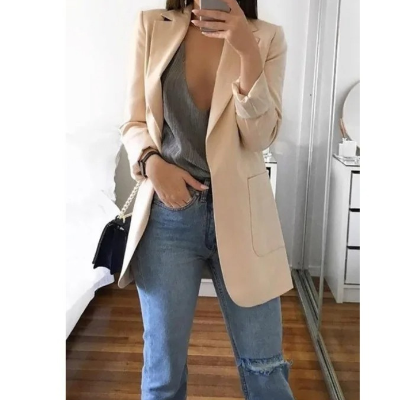 CM | Elegante blazer con bolsillos para mujer