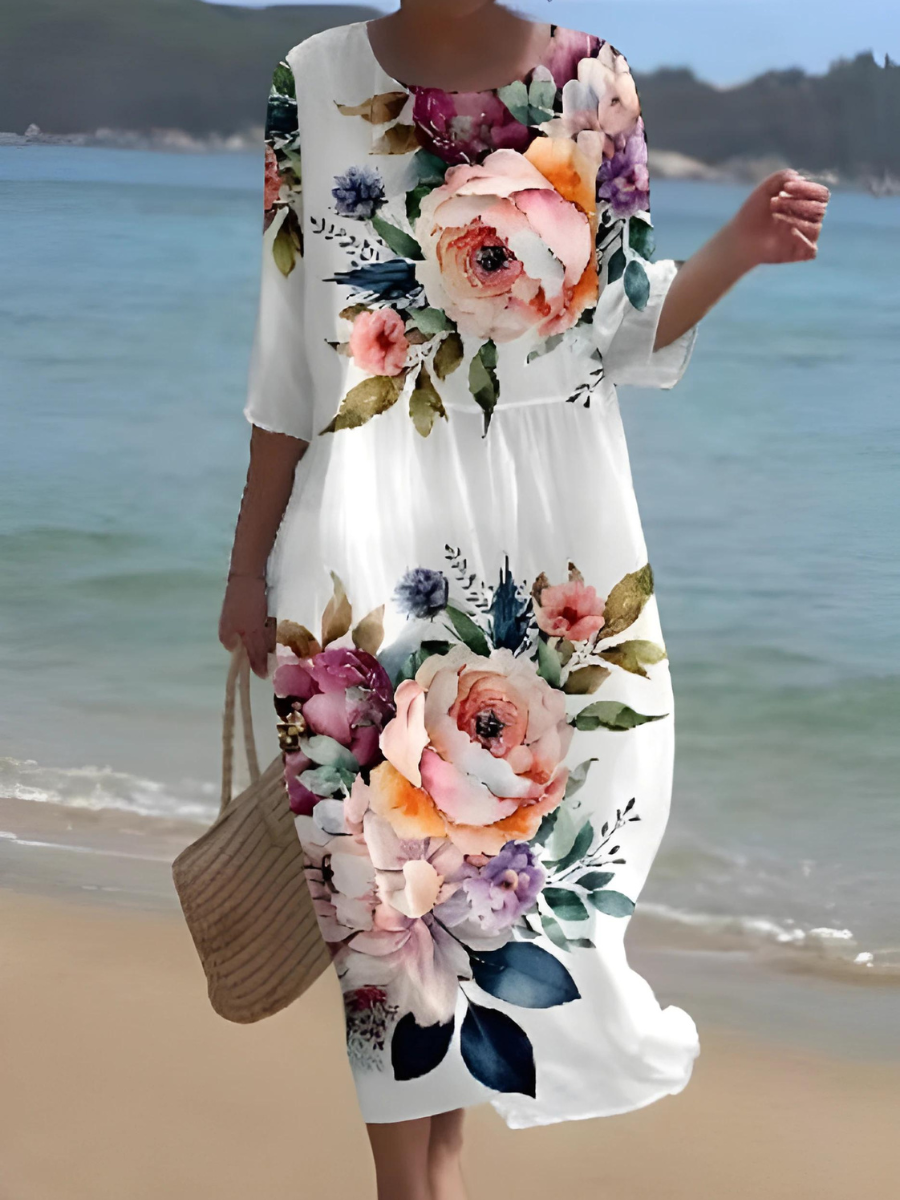 KL | Maxi vestido con estampado floral