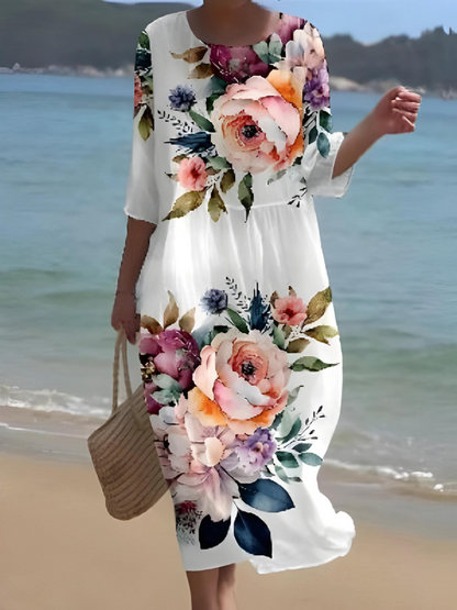 KL | Maxi vestido con estampado floral