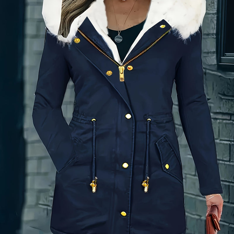 CM | Chaqueta informal con capucha y piel sintética