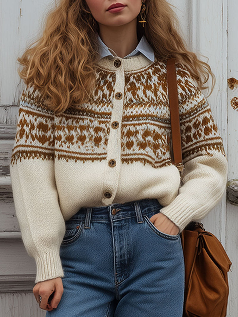 Suéter de estilo vintage atemporal