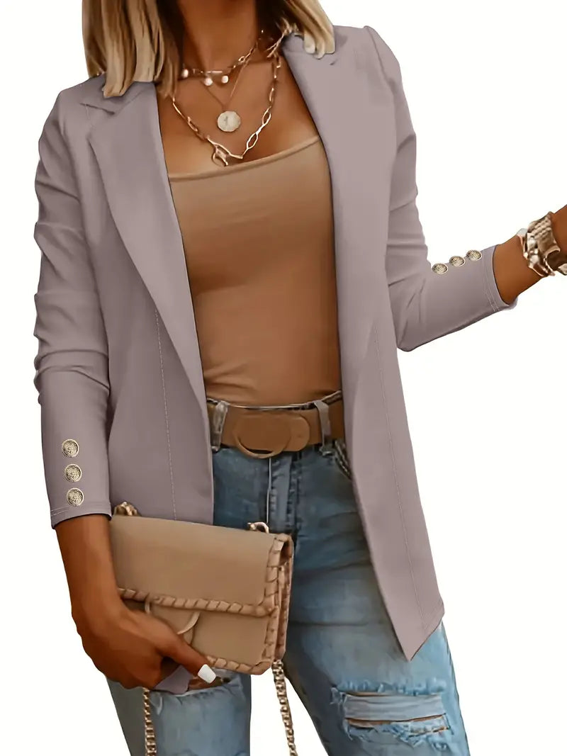 CM | Elegante blazer de manga larga para la primavera