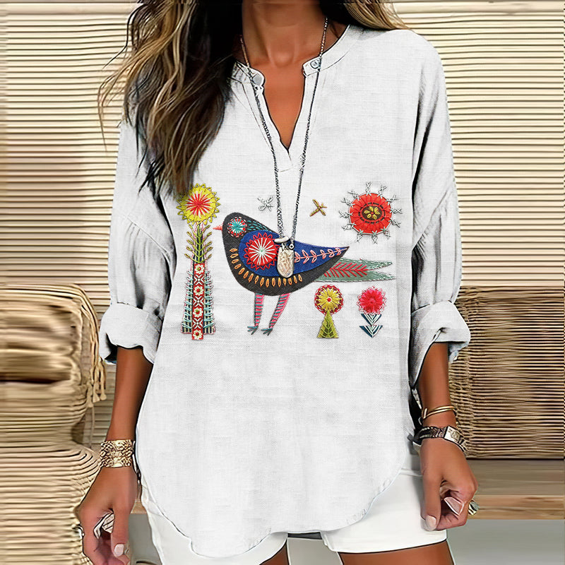 Camisa de inspiración vintage
