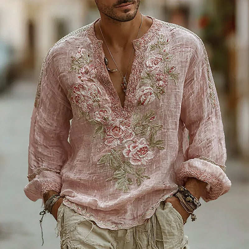 Camisa de estilo vintage atemporal
