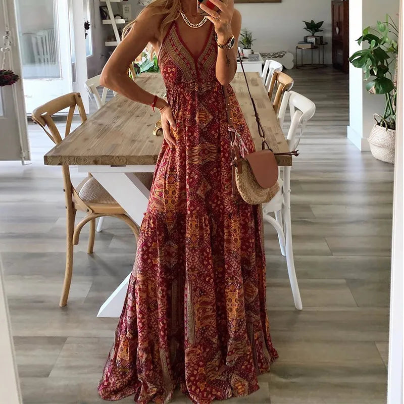 KL | Vestido maxi boho