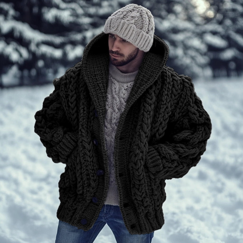 Vintage Fairman Island Jacquard Buttons Sweater Cardigan elevenforest