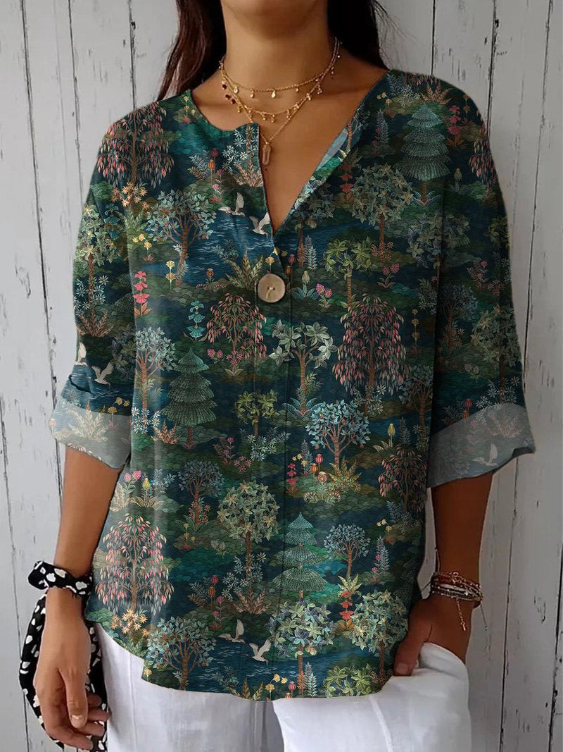 Camisa de estilo vintage atemporal