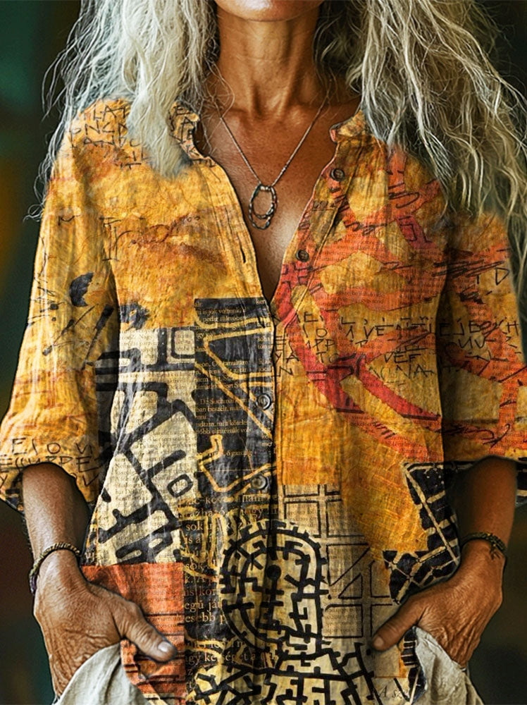 Camisa de diseño cuidado