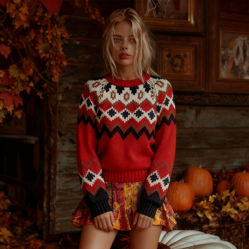 Suéter de estilo vintage atemporal
