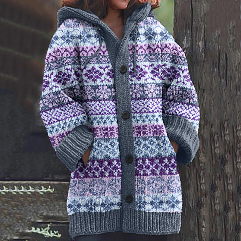 Cárdigan de inspiración vintage