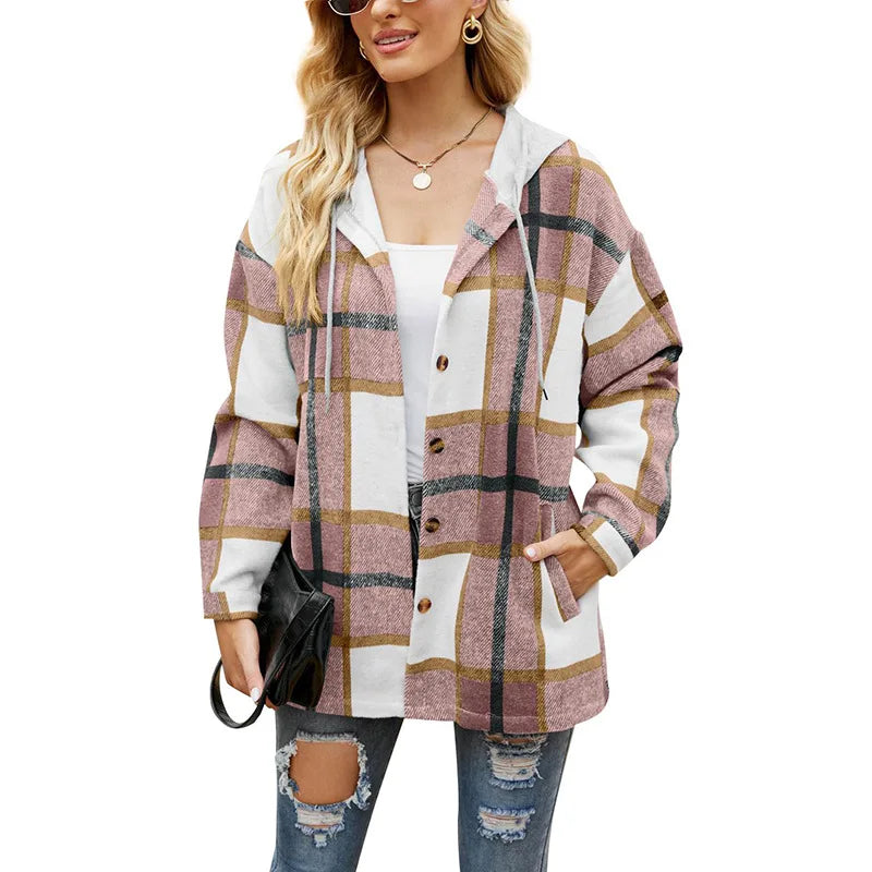 CM | Chaqueta clásica de franela para mujer