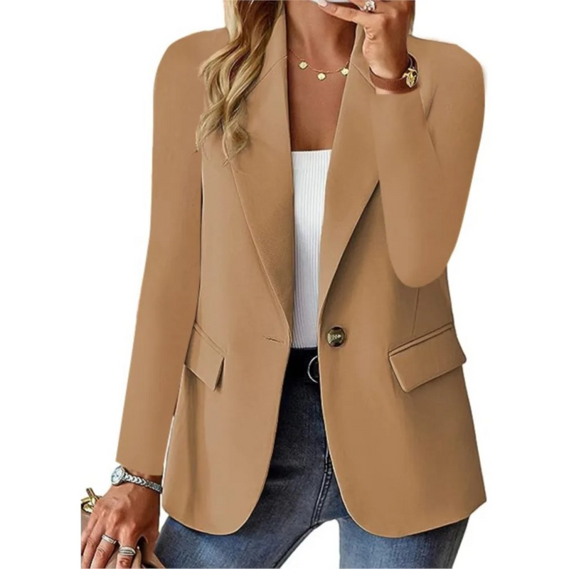 CM | Chaqueta casual de manga larga para mujer