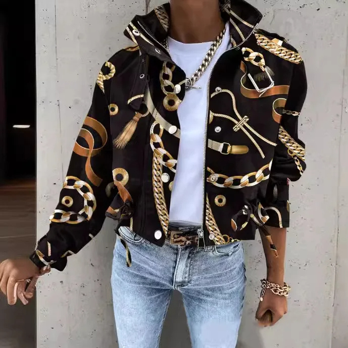 CM | Chaqueta moderna con cordón para mujer