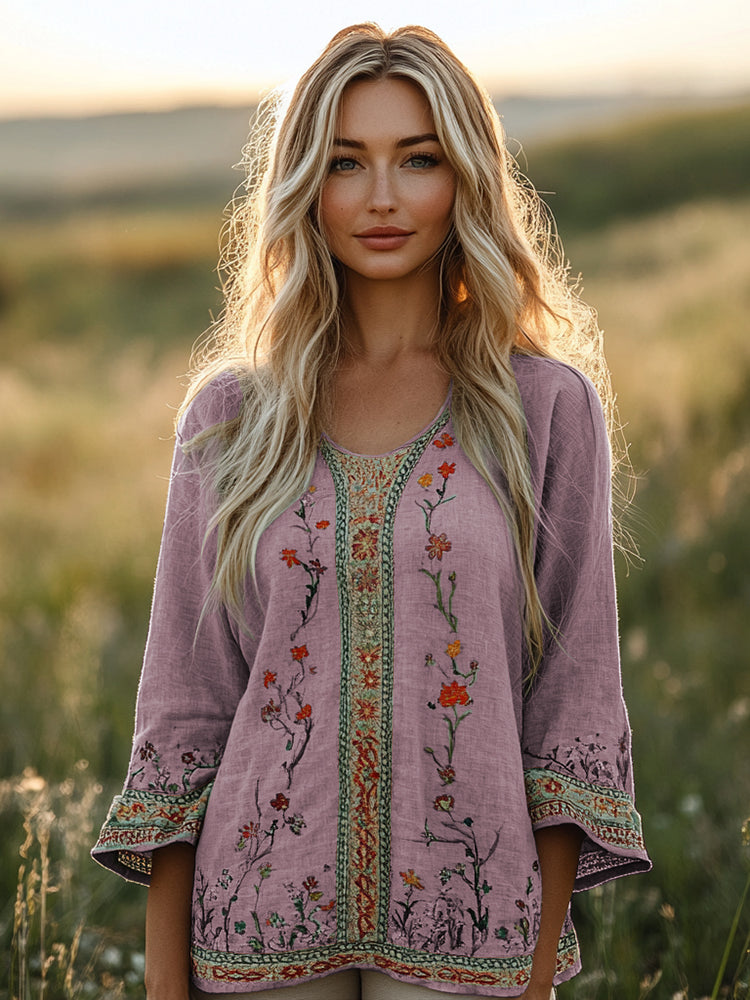 Blusa de inspiración vintage