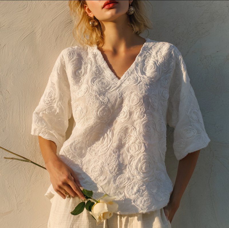 Camisa de estilo vintage atemporal