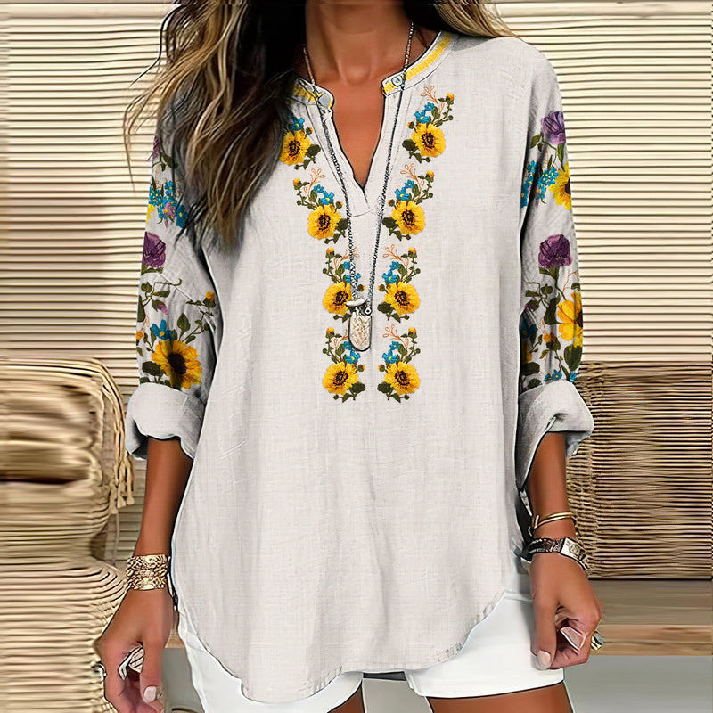 Blusa de estilo vintage atemporal