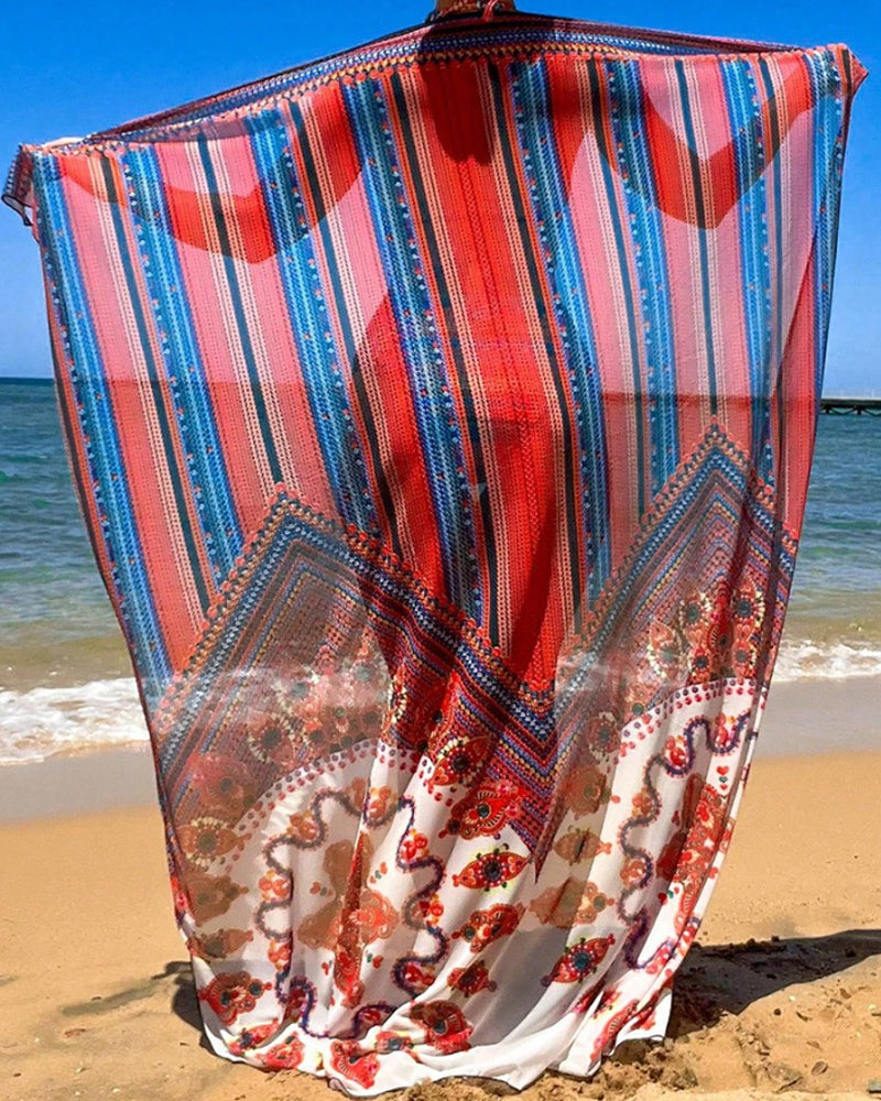 Lizzie® | Bikini Set With Tie-dye Scarf