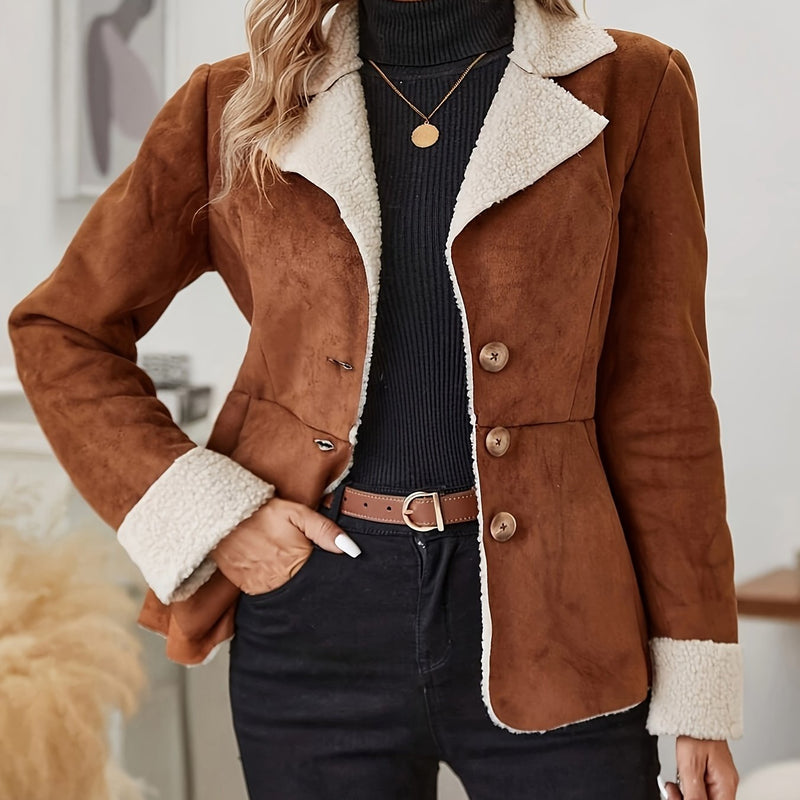 CM | Chaqueta térmica con cuello de piel sintética