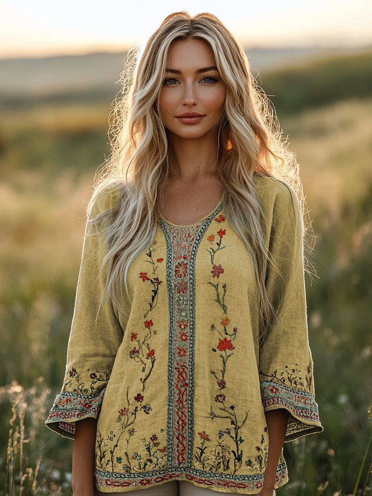 Blusa de inspiración vintage