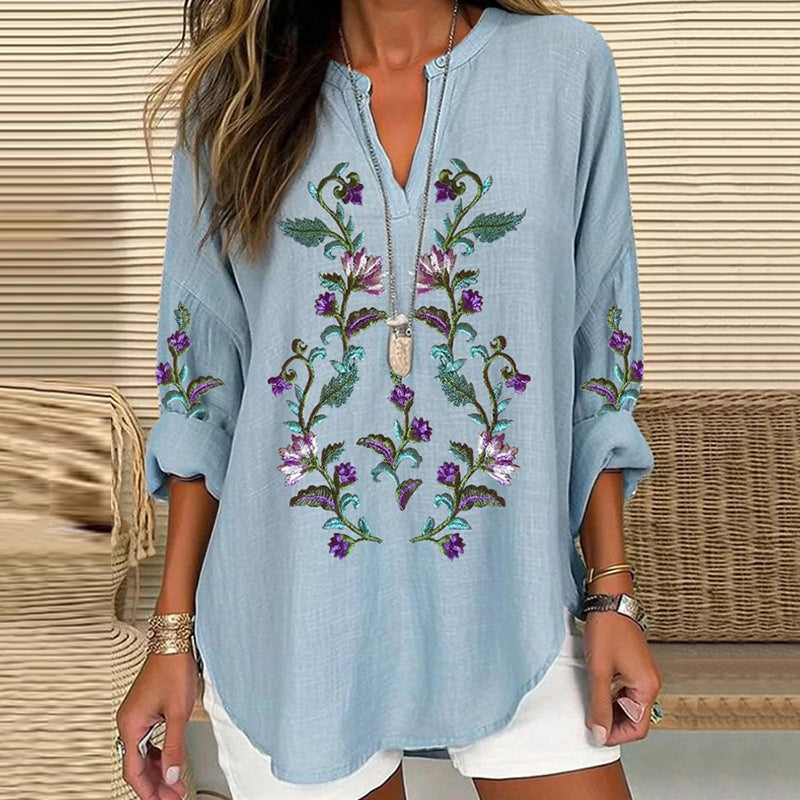 Blusa de estilo vintage atemporal