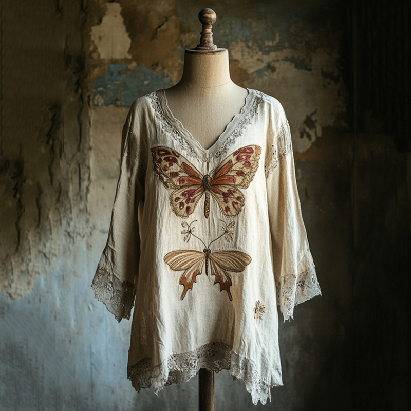 Camisa de inspiración vintage