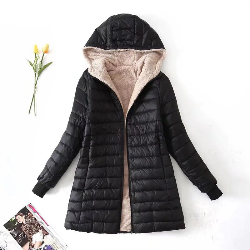 CM | Chaqueta suelta con capucha