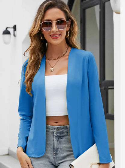 CM | americana informal de manga larga, abierta por delante