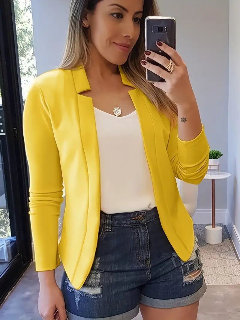 CM | Elegante blazer de manga larga para la primavera