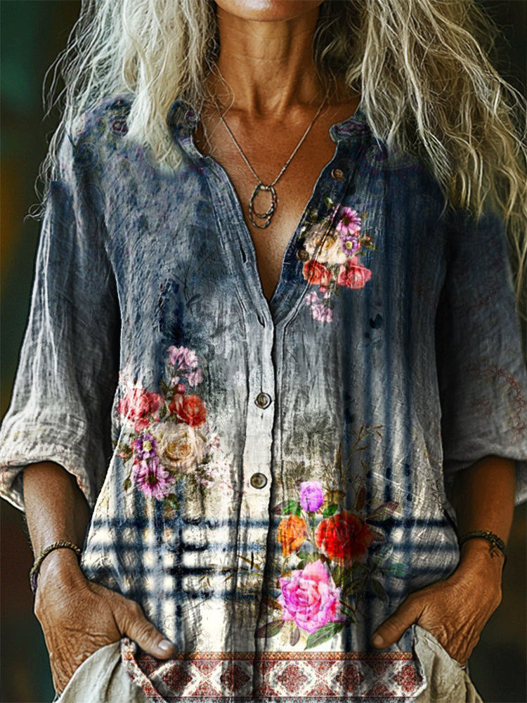 Camisa de estilo vintage atemporal