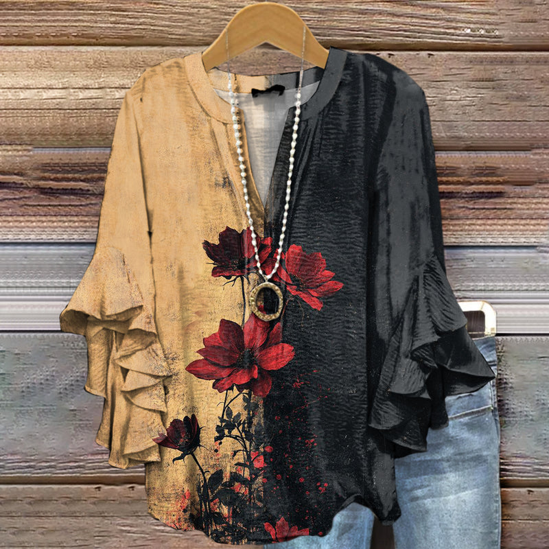 Camisa de estilo vintage atemporal