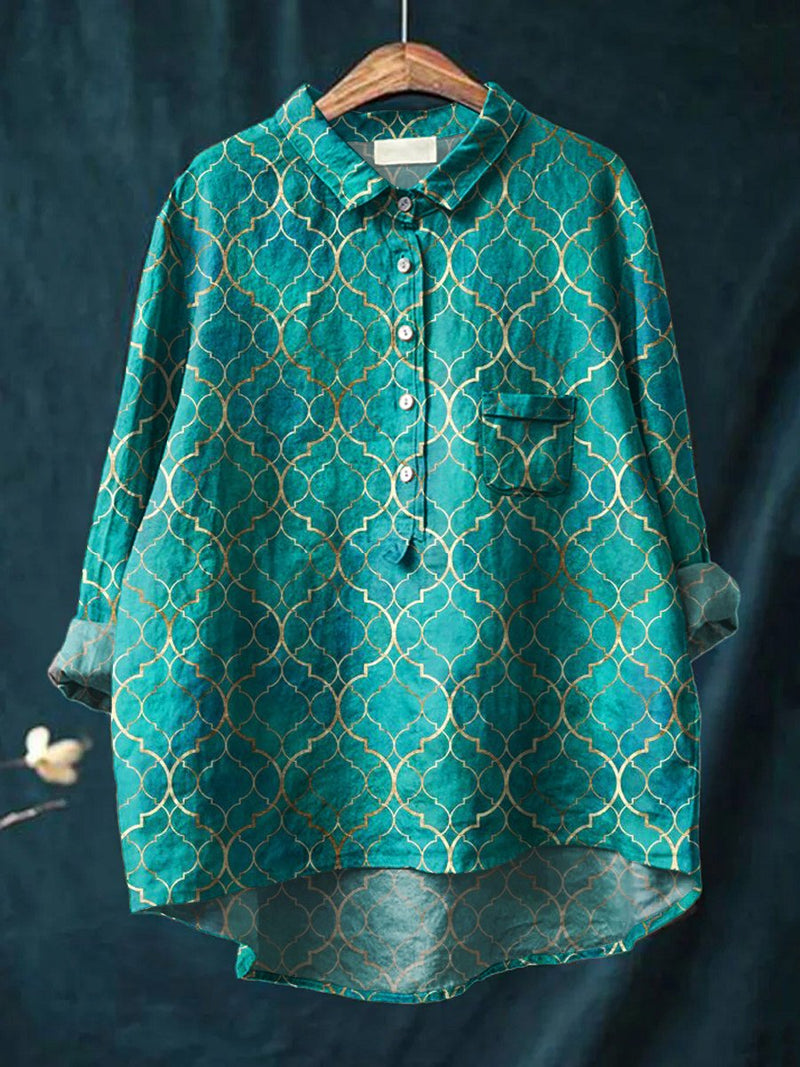 Camisa de estilo vintage atemporal