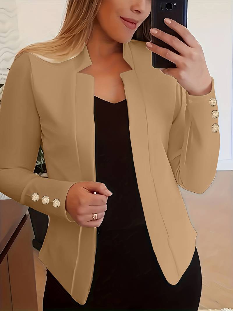 CM | blazer informal con mangas largas y botones