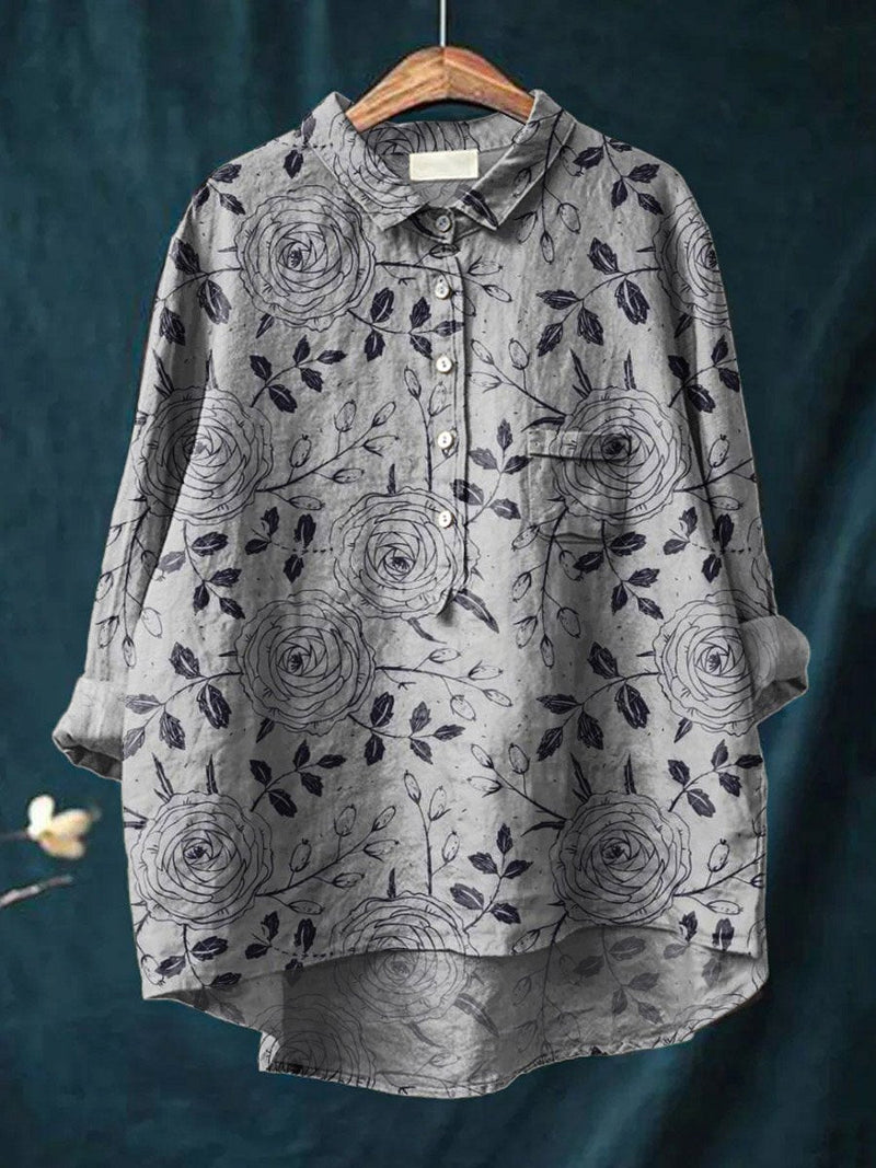 Camisa de estilo vintage atemporal