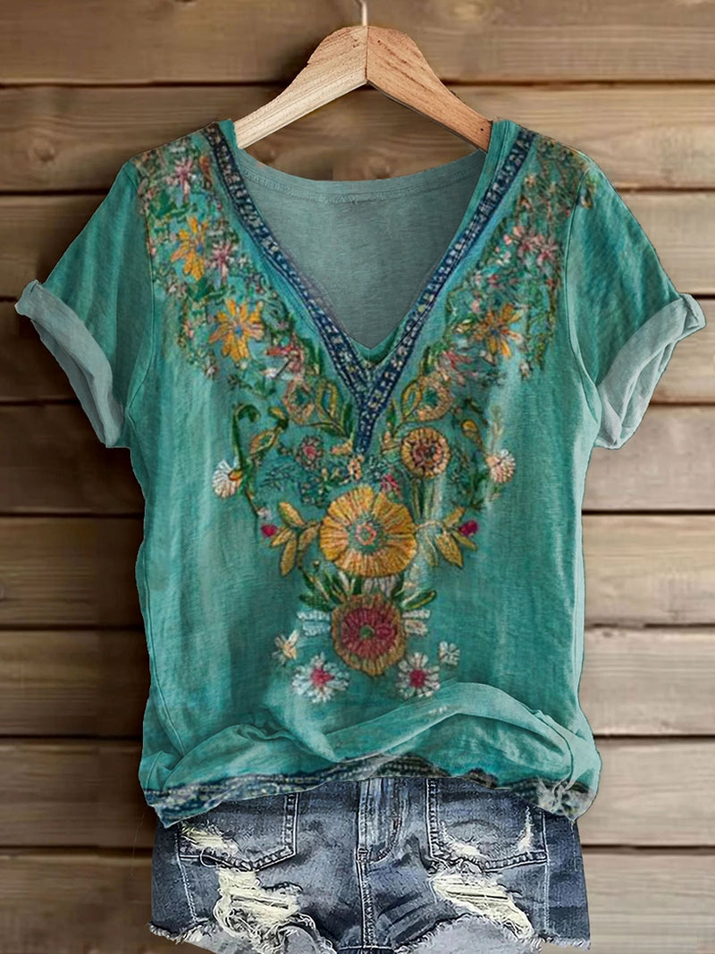 Camiseta de diseño cuidado