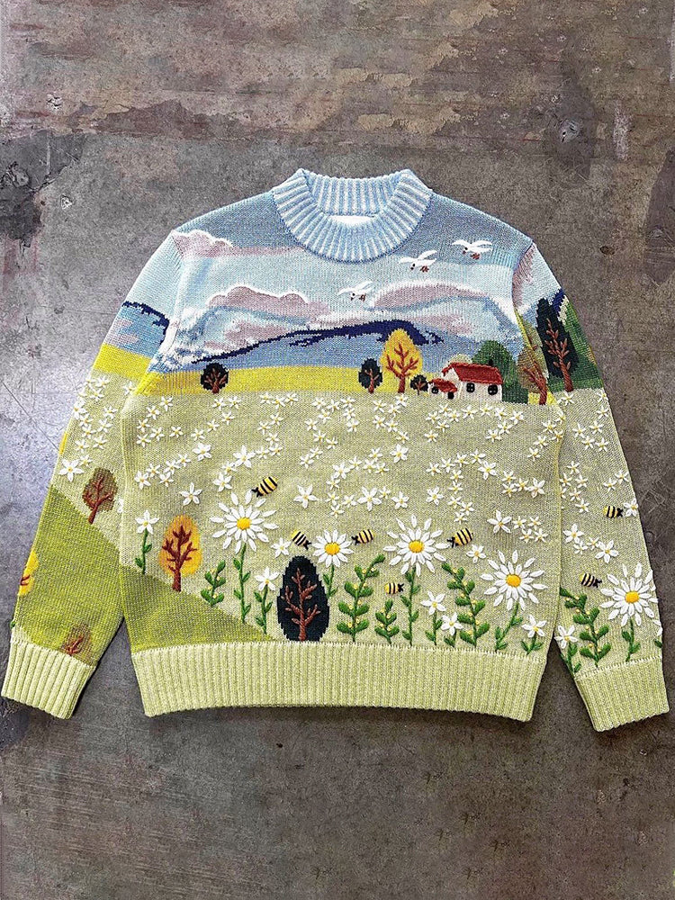 Suéter de inspiración vintage