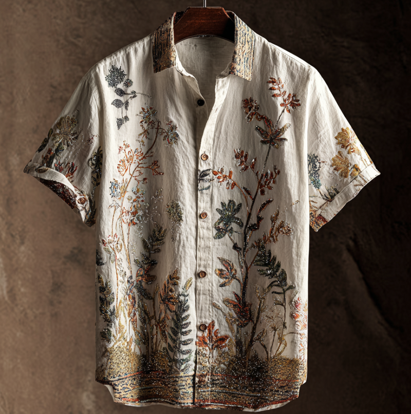Camisa de estilo vintage atemporal