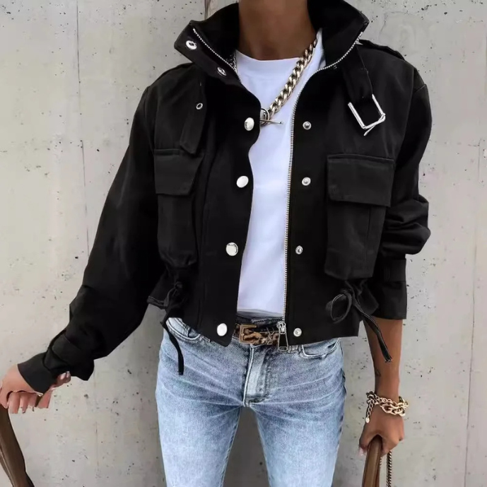 CM | Chaqueta moderna con cordón para mujer