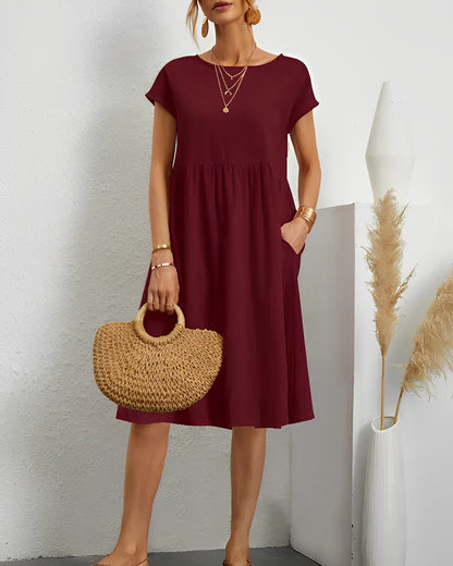KL | Vestido midi con bolsillo lateral