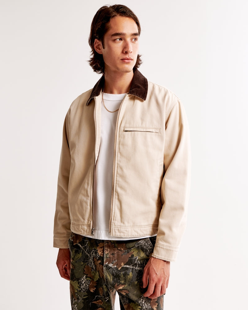 CM | Chaqueta de trabajo corta con cremallera