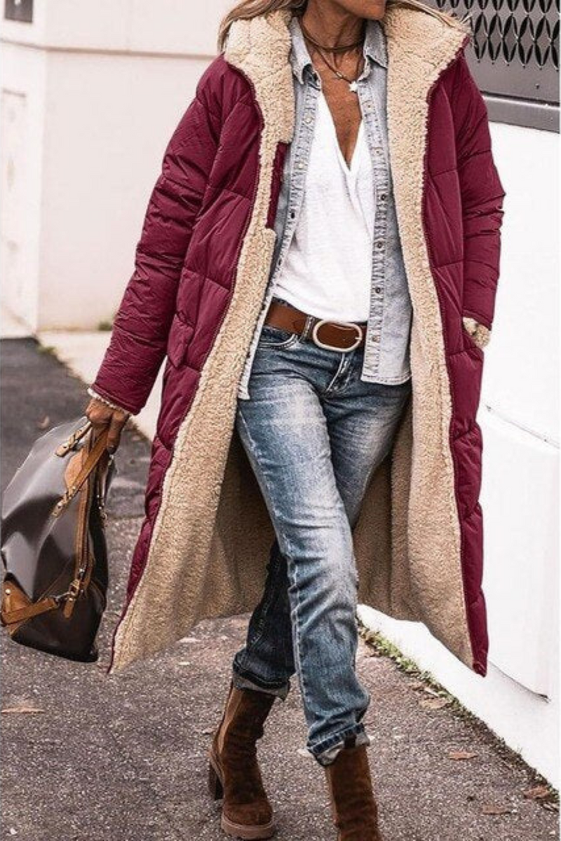 CM | Chaqueta acolchada cálida con capucha