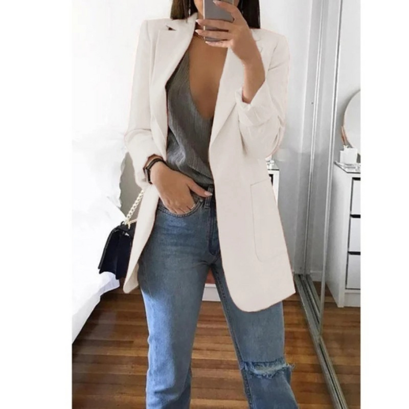 CM | Elegante blazer con bolsillos para mujer