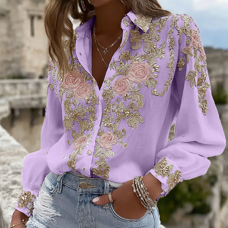 Camisa de estilo vintage atemporal