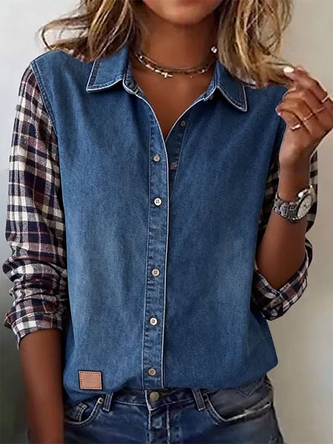 Camisa de estilo vintage atemporal